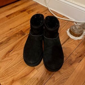 UGG Black Mini Winter Boots